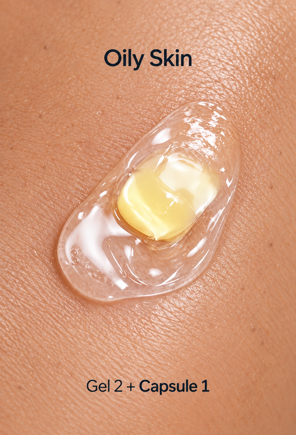 Oily skin: gel 2 and capsule 1